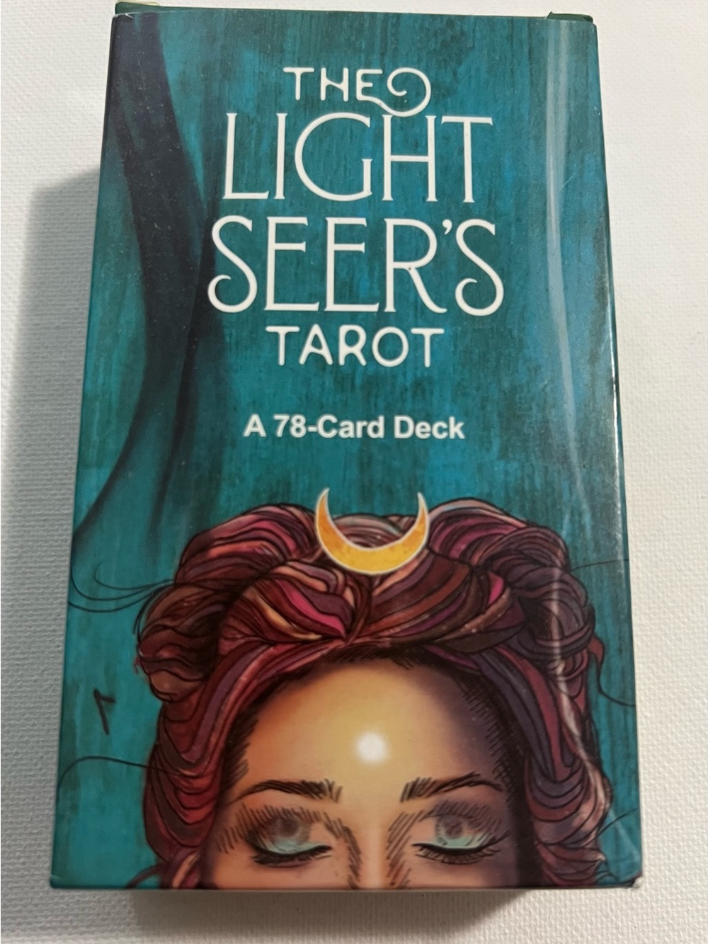 & Other Stories Teal and Pink Light Seer's Tarot Deck Box
